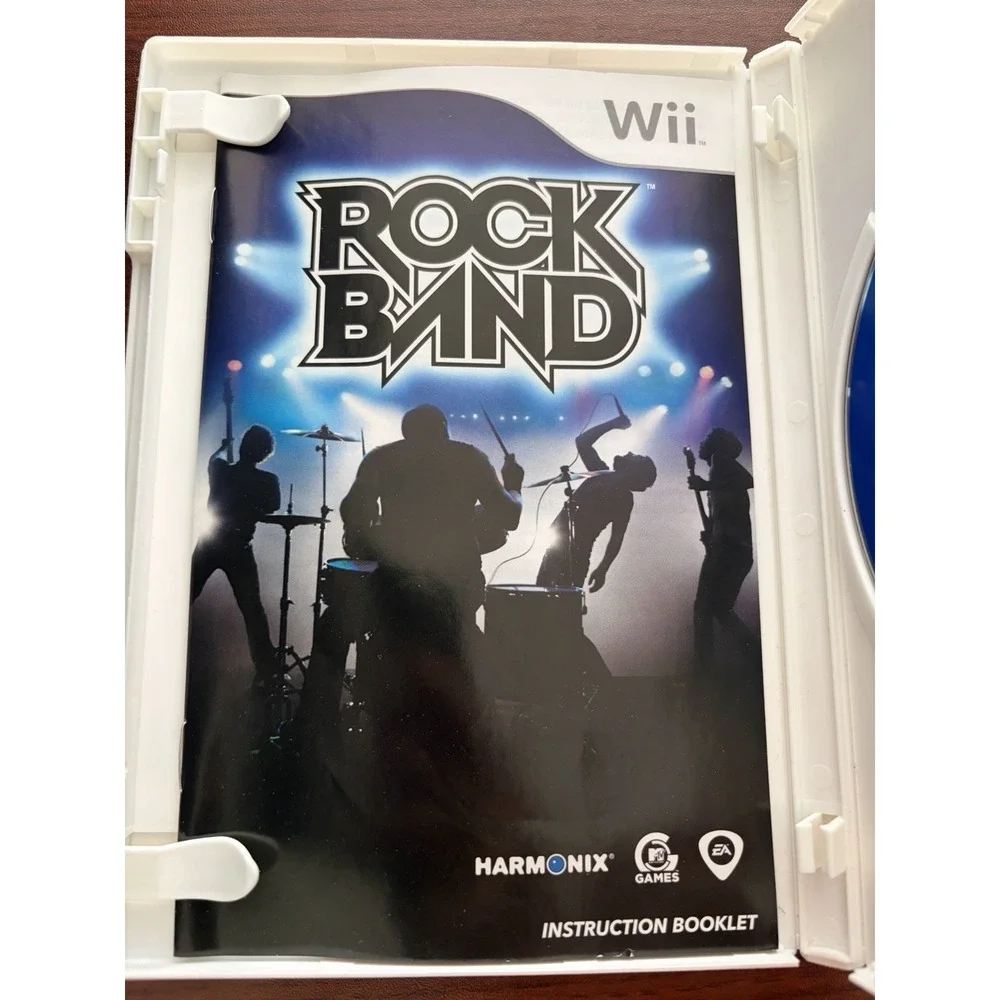 Rock Band (Nintendo Wii, 2008) Complete W/ Manual CIB Tested & Working